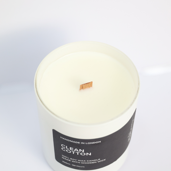 Clean Cotton | White Matte Jar Candle