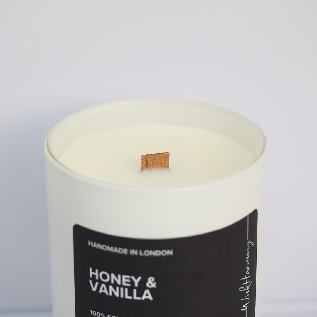 Honey & Vanilla | White Matte Jar Candle