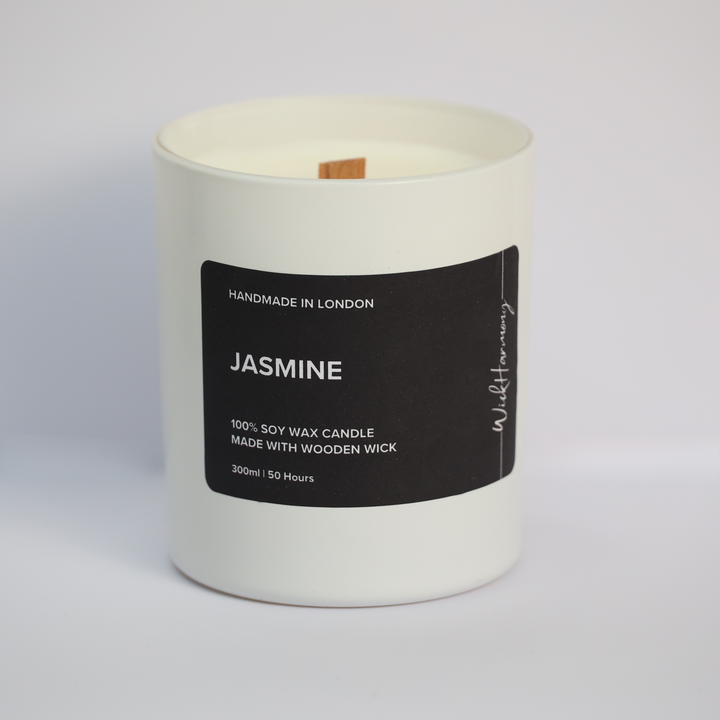 Jasmine | White Matte Jar Candle